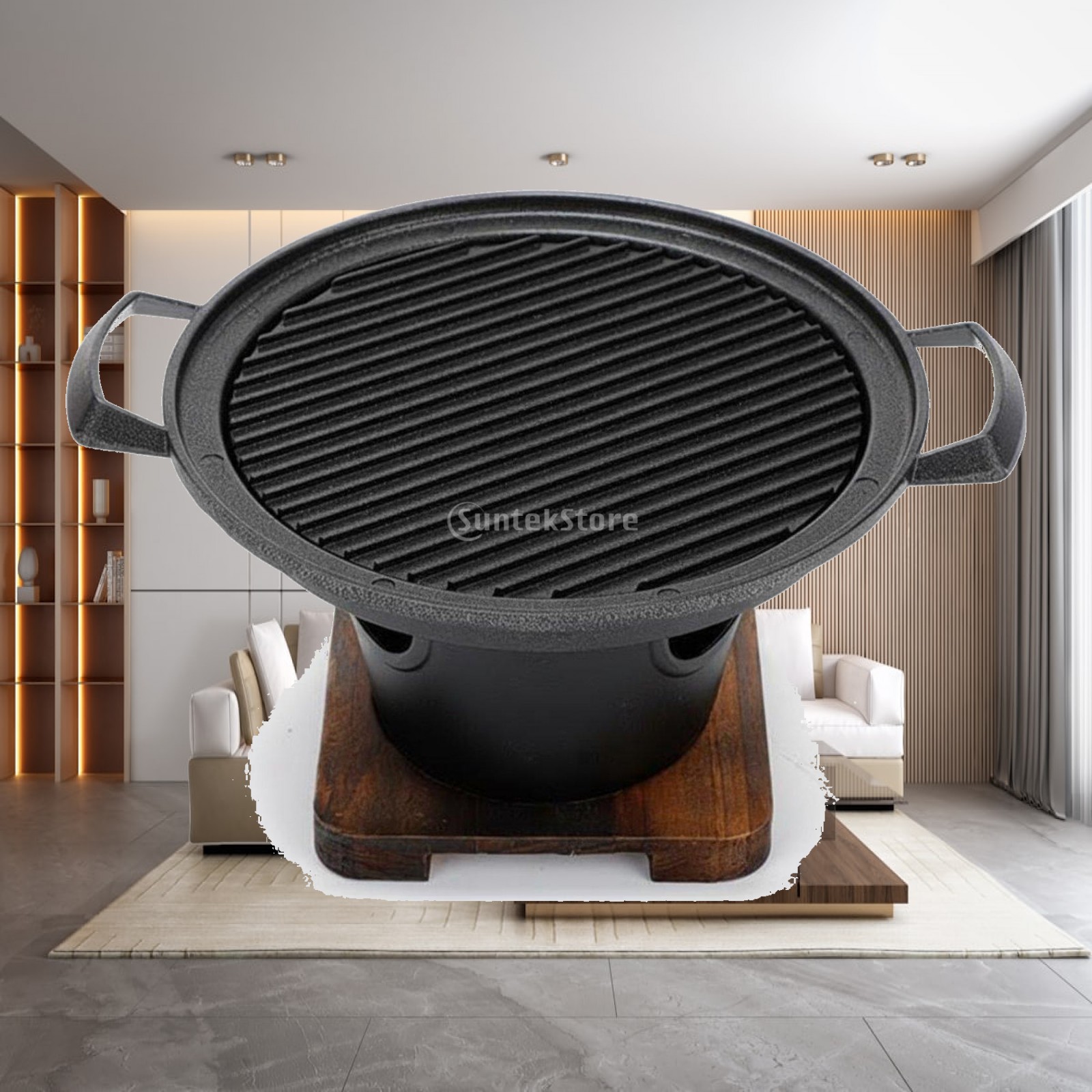 Korean Bbq Grill - Griglia Elettrica da Tavolo per Esterni,