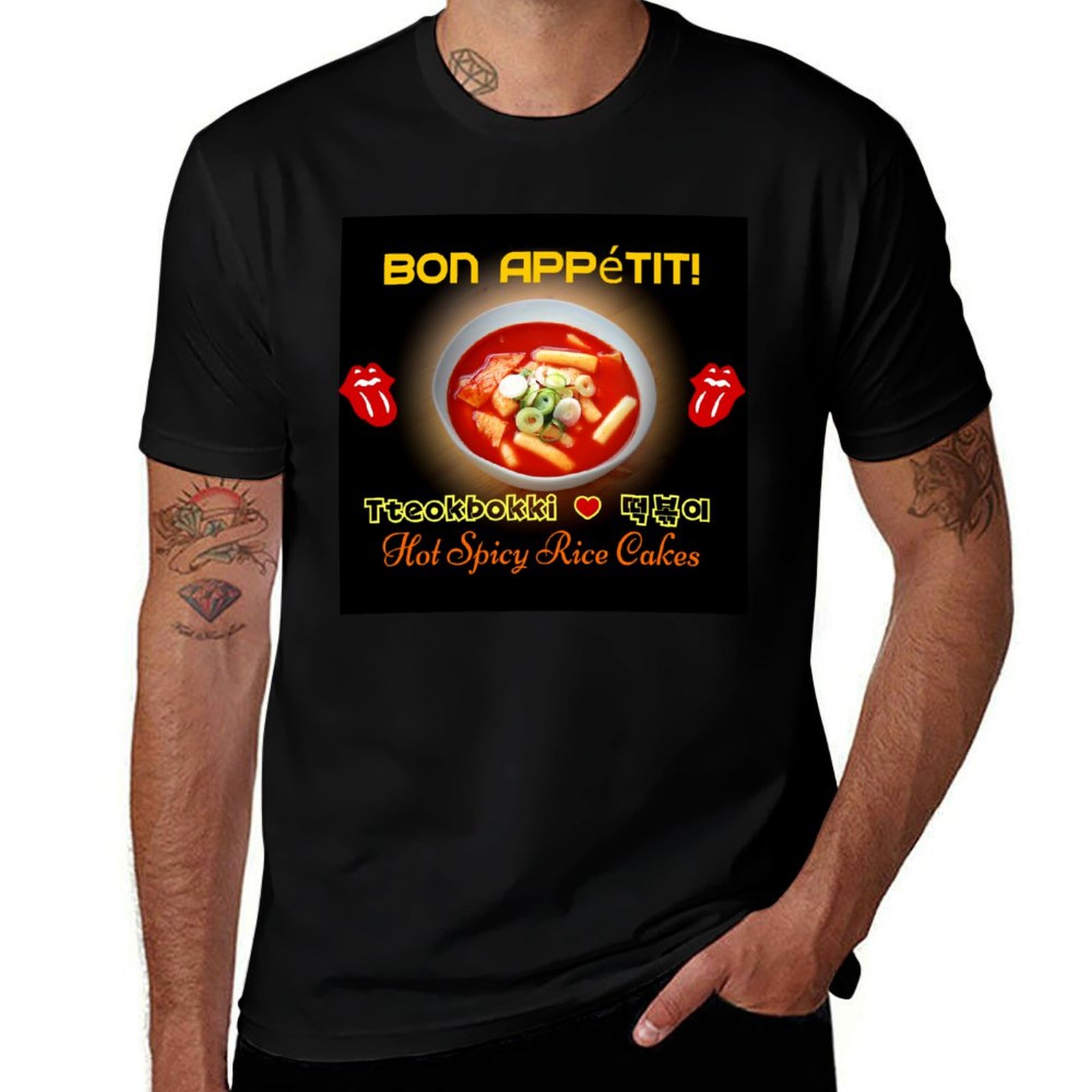 Tteokbokki Rice Cake - ? T-shirt TteokBokki-Hot & Spicy con