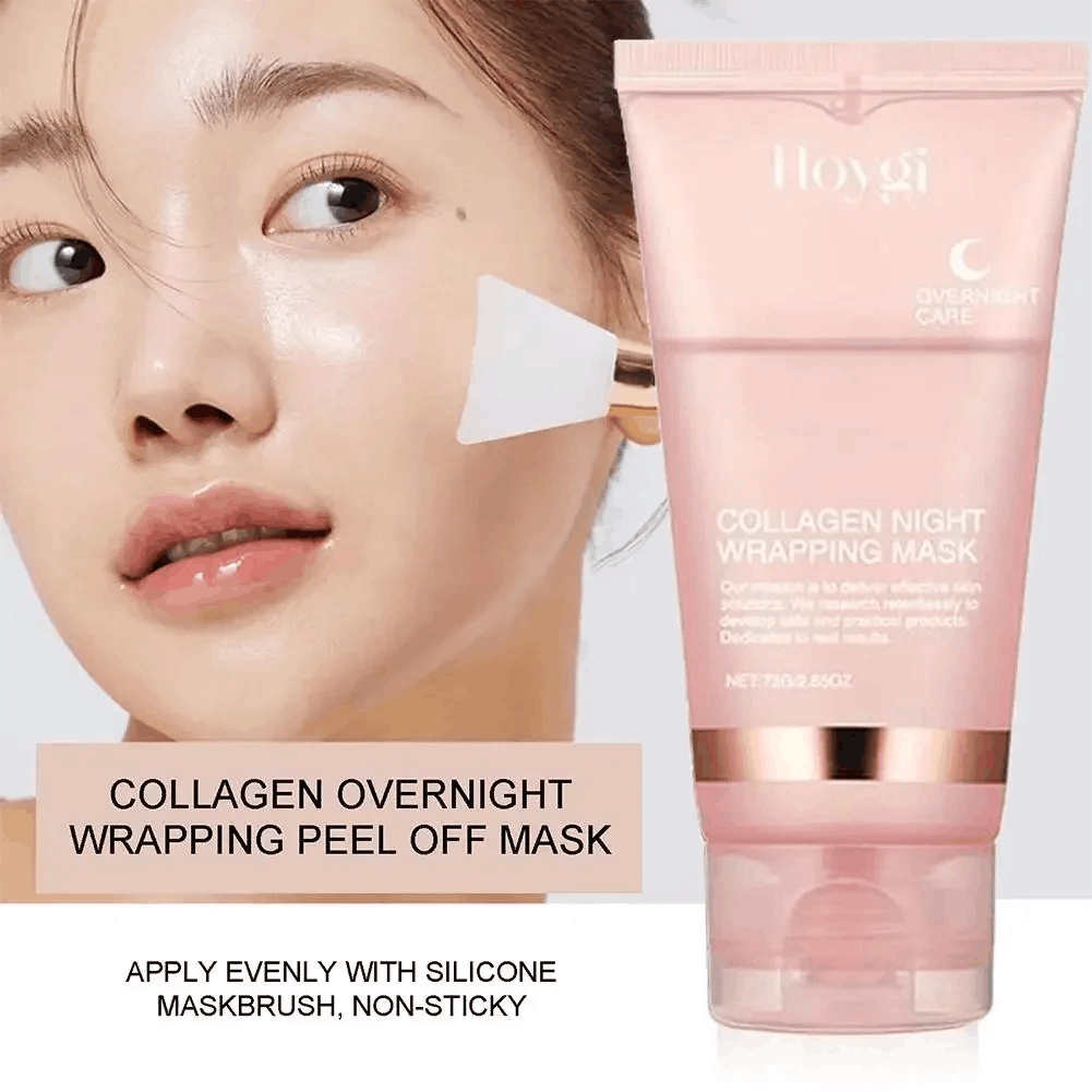 Sleeping Pack Overnight - Maschera al Collagene Peel-Off, Maschera Viso