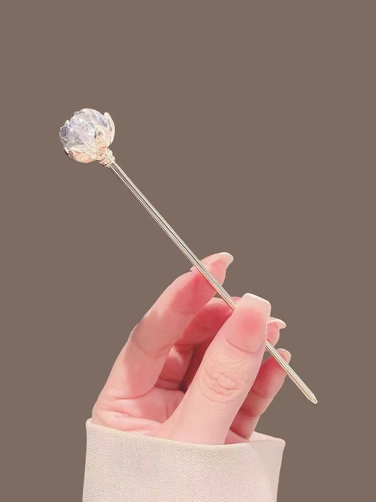 Hanbok Hair Pin - Fermaglio per capelli Crystal Lotus da