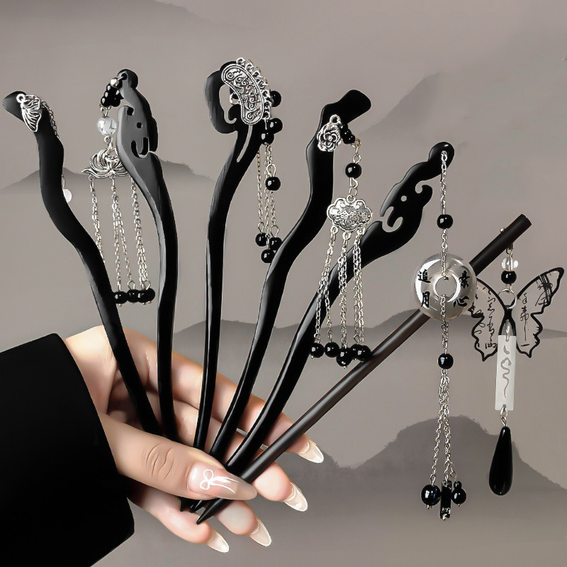 Hanbok Hair Pin - 1pc stile antico cinese pittura a