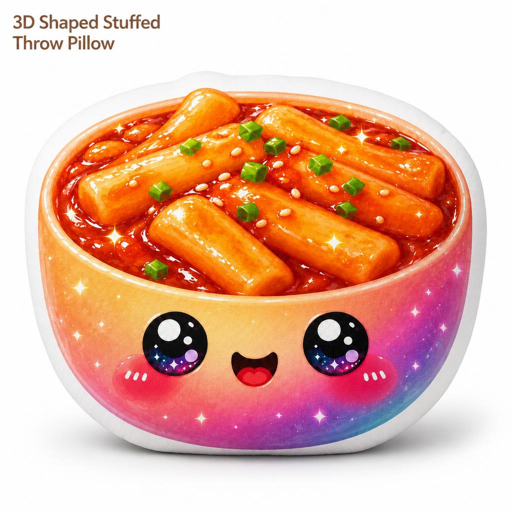 Cuscino Peluche Tteokbokki Kaw - Tteokbokki Rice Cake recensione e prezzo