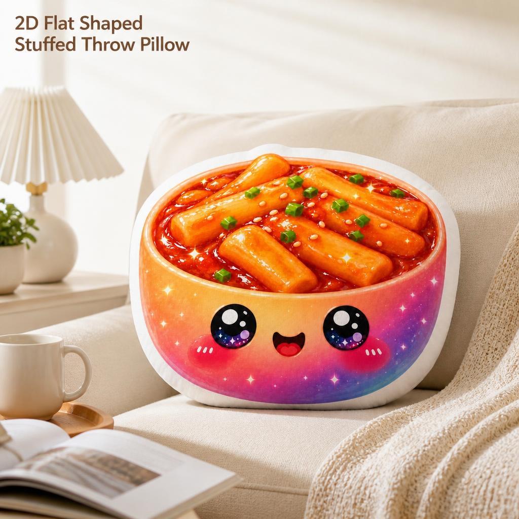 Cuscino Peluche Tteokbokki Kaw - Tteokbokki Rice Cake recensione e prezzo