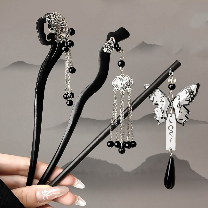 1pc stile antico cinese pittur - Hanbok Hair Pin recensione e prezzo